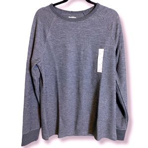 NWT GRAY GOODFELLOW SCOOPNECK  LIGHT SWEATER TOP SIZE-MEDIUM